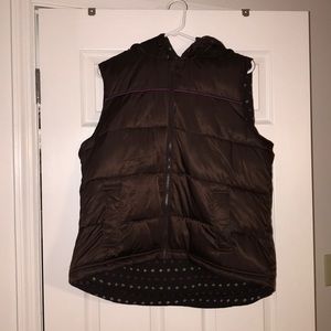 Old Navy hooded puffer vest